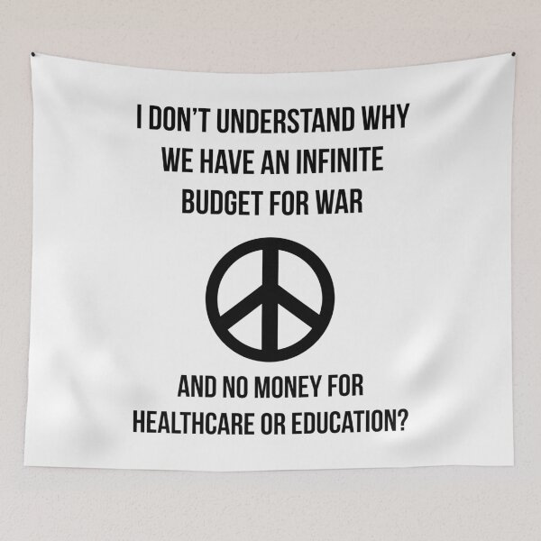 Item preview, I don’t understand anti war design  designed and sold by Rachel the Artist .