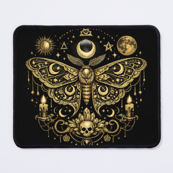 Item preview, Occult Luna Moth – Celestial Witchcraft Symbol designed and sold by The Unnatural Collection.