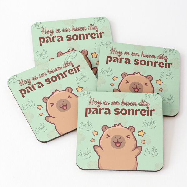 Item preview, Smiling Capybara | Kawaii Positivity designed and sold by Nubesss.