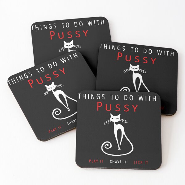 Item preview, Cheeky Cat Pun - Funny Double Entendre Adult Humor T-Shirt designed and sold by BassLineDesign.