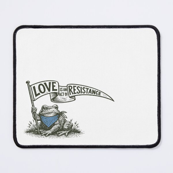 Item preview, frog protest, ANTI-ICE, love is an act of resistance, meme frog designed and sold by borenclolahroy.