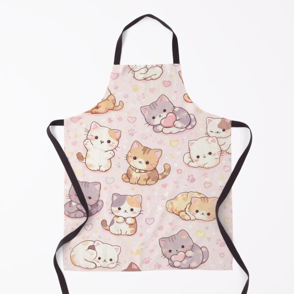 Item preview, Cute Kawaii Cat Pattern – Pastel Cats Aesthetic Design designed and sold by StickerMoodLab.