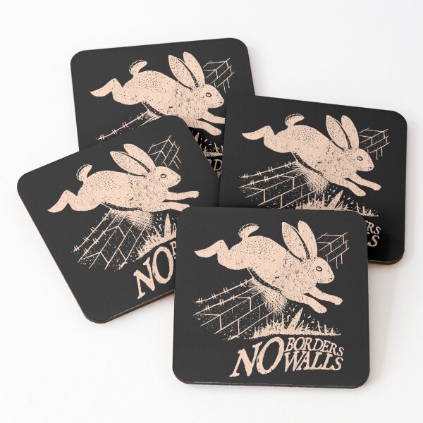 Item preview, No borders no walls bunny, socialist, leftist, abolish ice, anarchist designed and sold by borenclolahroy.