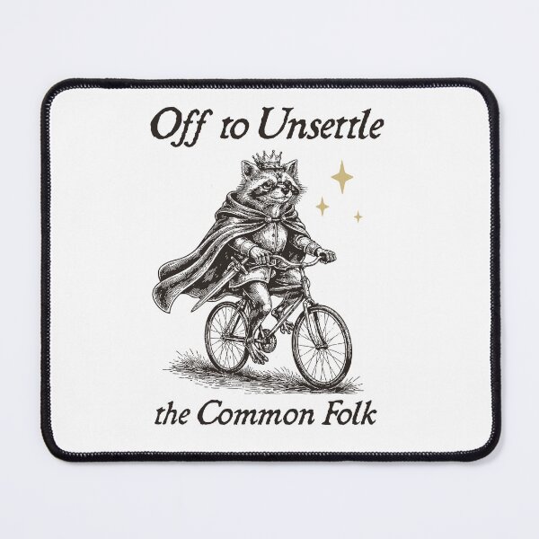 Item preview, Raccoon Off to Unsettle the Common Folk, Funny Animal Meme Lover, Retro Sarcastic designed and sold by borenclolahroy.