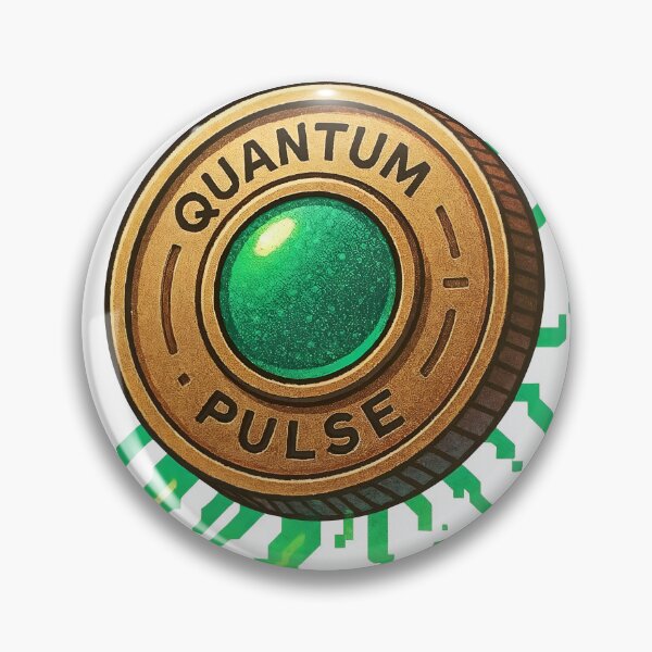 Item preview, Quantum pulse technology concept with gold and green design designed and sold by Creative88Art.