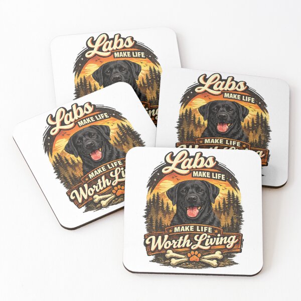 Item preview, Labs Make Life Worth Living – Country Black Labrador Retriever Dog Lover Shirt designed and sold by 486DesignCo.