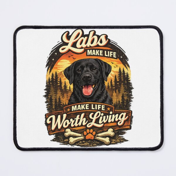 Item preview, Labs Make Life Worth Living – Country Black Labrador Retriever Dog Lover Shirt designed and sold by 486DesignCo.
