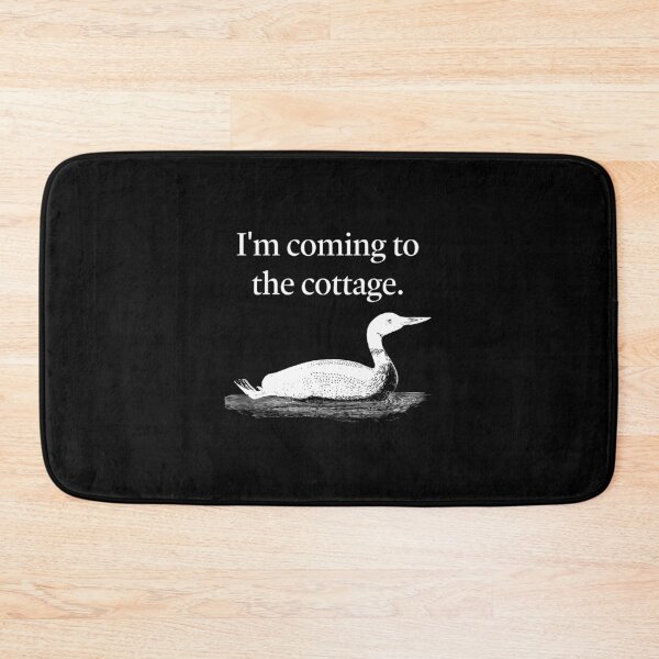 Item preview, Heated Rivalry Loon Graphic - 'I'm coming to the cottage" (White) designed and sold by Elliot Edits Australia.