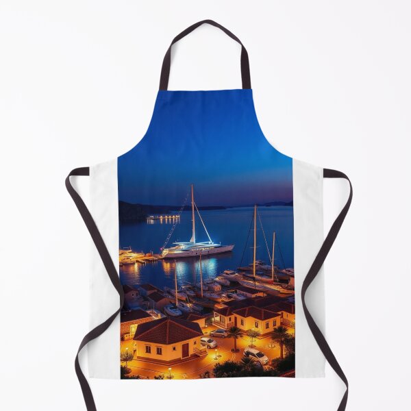 Item preview, Luxury Catamarans in Mediterranean Port at Sunset designed and sold by Vida e Arte.