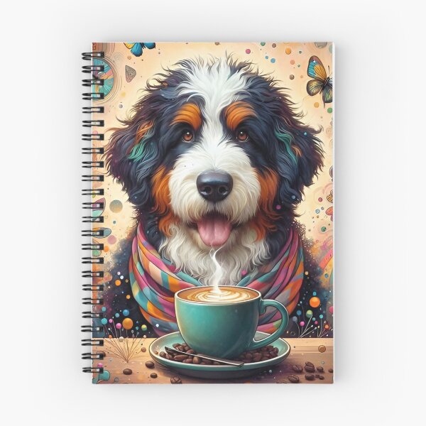 Item preview, Bernedoodle Drinking Coffee designed and sold by The Coffee Critters.