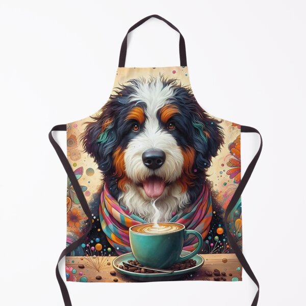 Item preview, Bernedoodle Drinking Coffee designed and sold by The Coffee Critters.