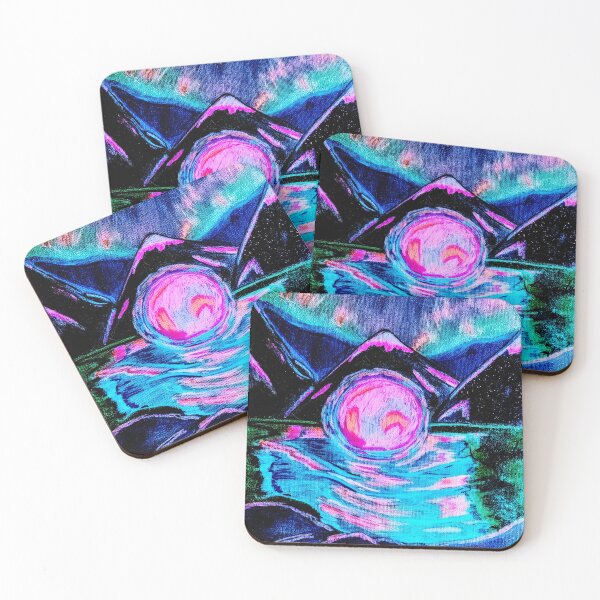 Item preview, Glowing Mountain Aurora designed and sold by Jessica Klingberg.