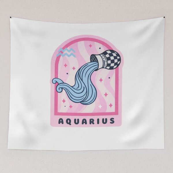 Item preview, Aquarius Zodiac Sign Water Bearer Astrology designed and sold by krystalRomanart.