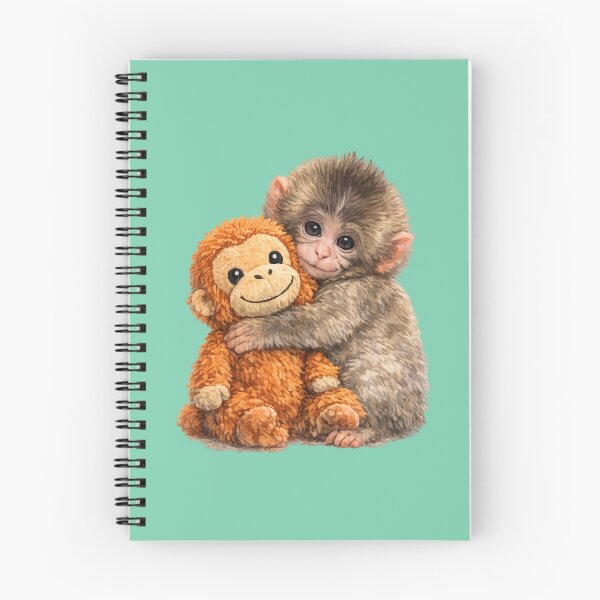 Item preview, Cute Punch hugging his monkey designed and sold by DibujandoPorfa.