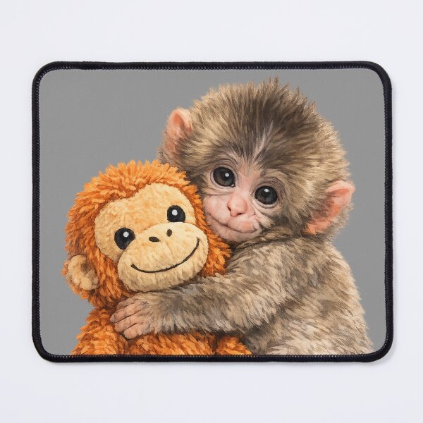 Item preview, Cute Punch hugging his monkey designed and sold by DibujandoPorfa.