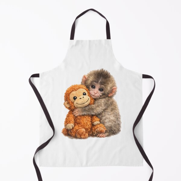 Item preview, Cute Punch hugging his monkey designed and sold by DibujandoPorfa.