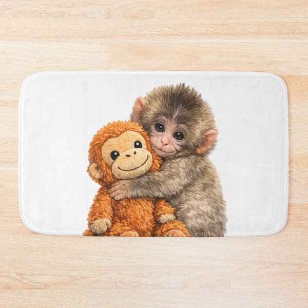 Item preview, Cute Punch hugging his monkey designed and sold by DibujandoPorfa.