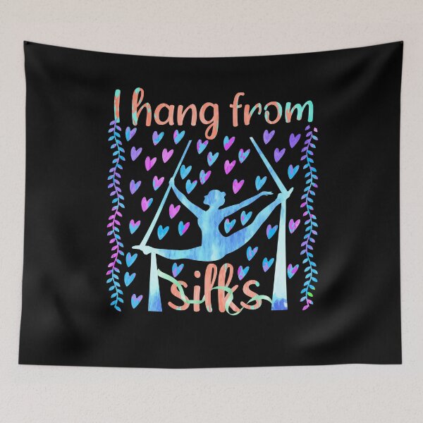 Item preview, cute aerial silk quote I hang from silks designed and sold by Pikkalo.