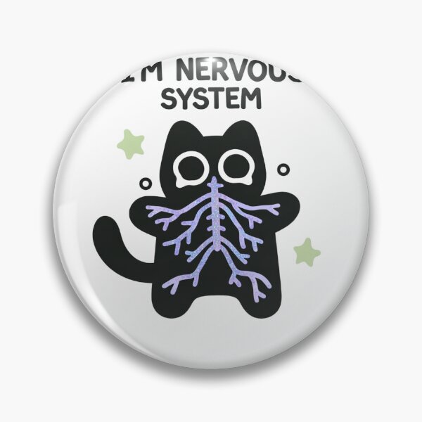 Item preview, I’m Nervous System Cute Cat Kitten designed and sold by krystalRomanart.