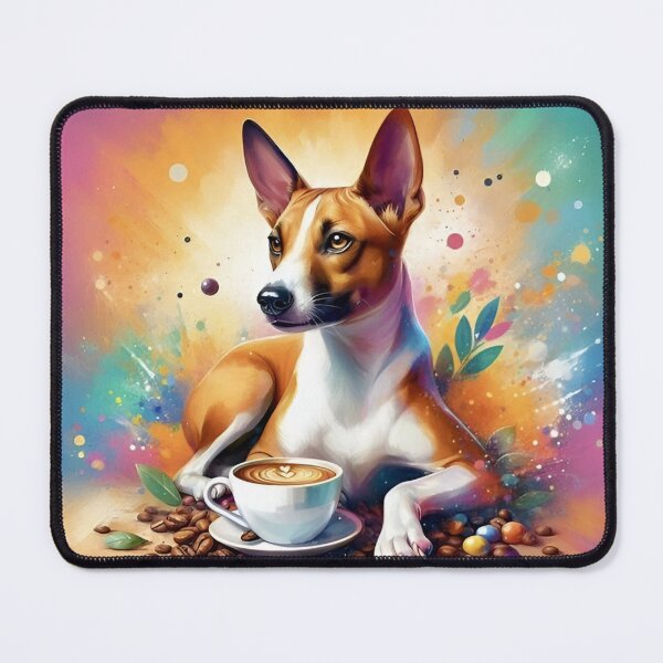 Item preview, Basenji Drinking Coffee designed and sold by The Coffee Critters.