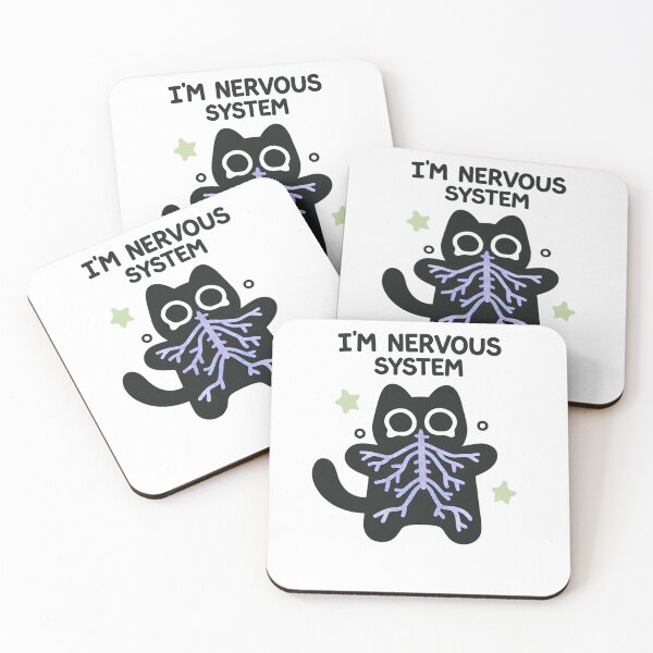 Item preview, I’m Nervous System Cute Cat Kitten designed and sold by krystalRomanart.