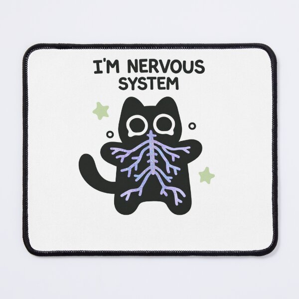 Item preview, I’m Nervous System Cute Cat Kitten designed and sold by krystalRomanart.