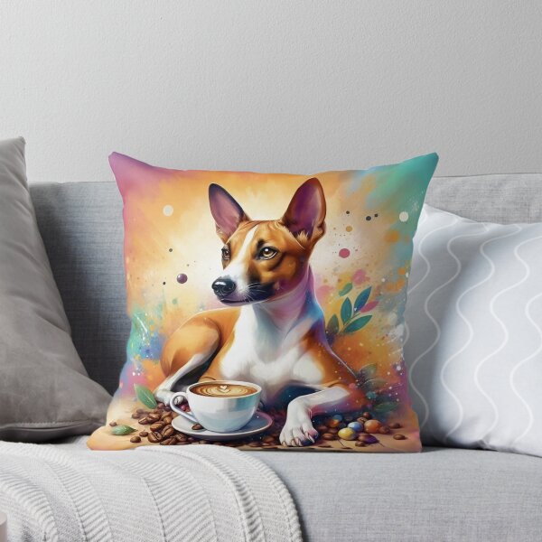 Item preview, Basenji Drinking Coffee designed and sold by The Coffee Critters.