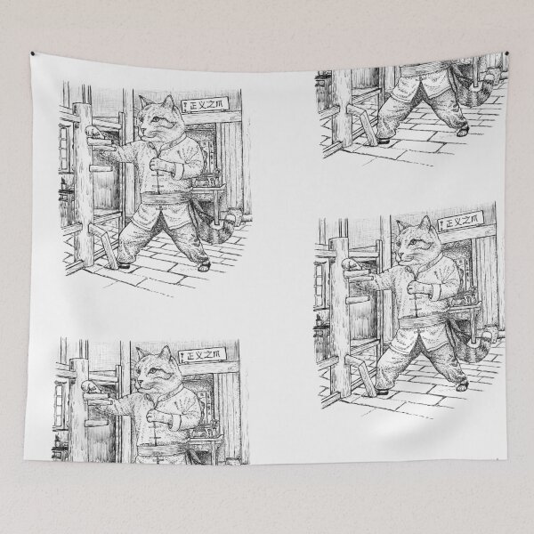 Item preview, The Wing Chun Cat: The Claw of Justice designed and sold by wbhny.