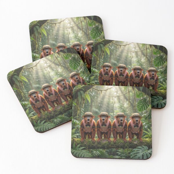 Item preview, Howler Monkey Barbershop Quartet designed and sold by Tridentulus.