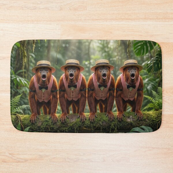 Item preview, Howler Monkey Barbershop Quartet designed and sold by Tridentulus.