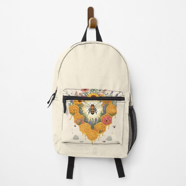 Item preview, Sweet Floral Honeycomb Bee Art for Bee Lovers designed and sold by owi-art.