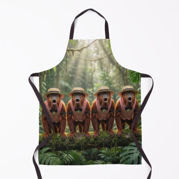 Item preview, Howler Monkey Barbershop Quartet designed and sold by Tridentulus.