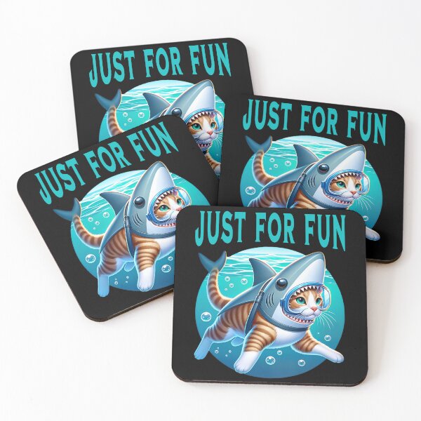 Item preview, Funny cat with shark costume designed and sold by ReneMM.