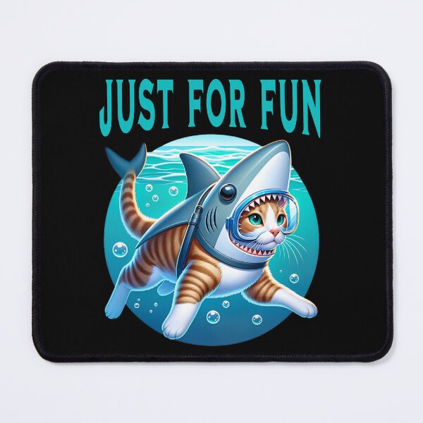 Item preview, Funny cat with shark costume designed and sold by ReneMM.