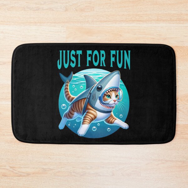 Item preview, Funny cat with shark costume designed and sold by ReneMM.
