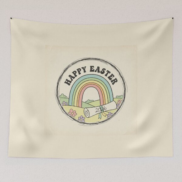 Item preview, Retro 1960s Spring Diploma Easter Greeting designed and sold by VisualRotaStudio .