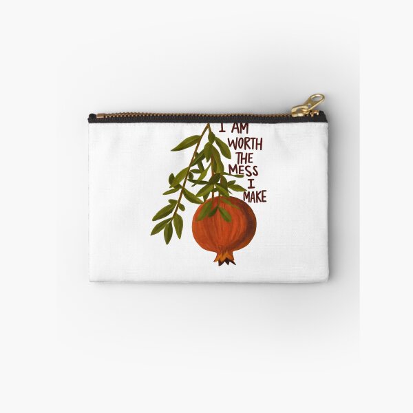 Item preview, I Am Worth The Mess I Make Mental Health Pomegranate designed and sold by krystalRomanart.