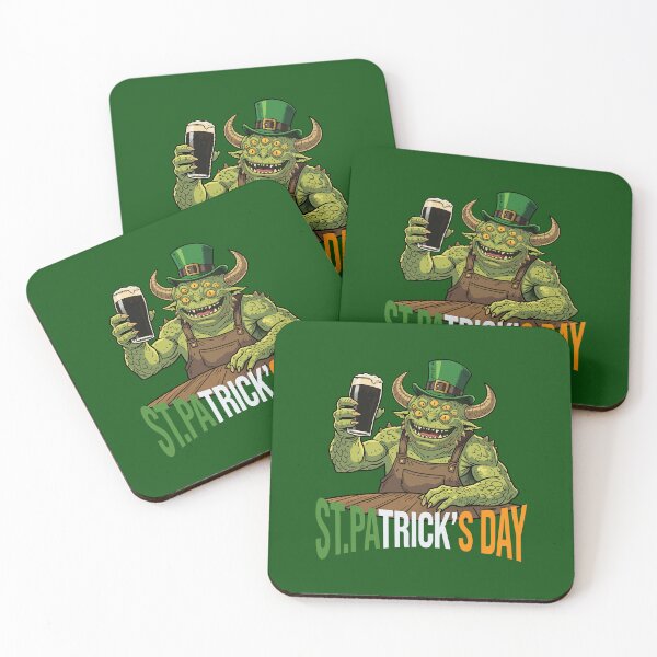 Item preview, St. Patrick’s Day Monster – Funny Irish Beer Drinking Creature designed and sold by CARPIO Creations.