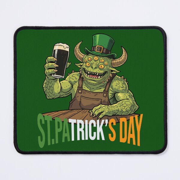 Item preview, St. Patrick’s Day Monster – Funny Irish Beer Drinking Creature designed and sold by CARPIO Creations.