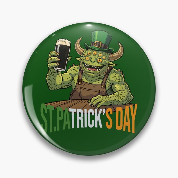 Item preview, St. Patrick’s Day Monster – Funny Irish Beer Drinking Creature designed and sold by CARPIO Creations.