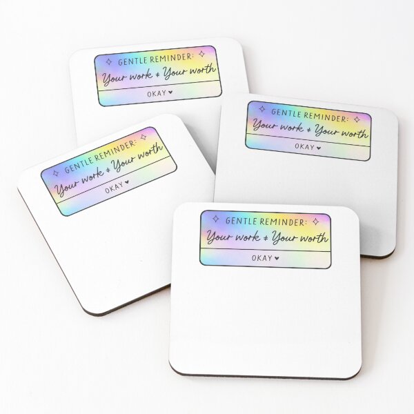 Item preview, Gentle Reminder Your Work ≠ Your Worth designed and sold by krystalRomanart.