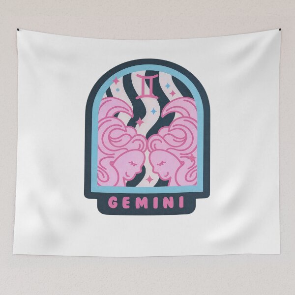 Item preview, Gemini Zodiac Sign Twin Astrology designed and sold by krystalRomanart.
