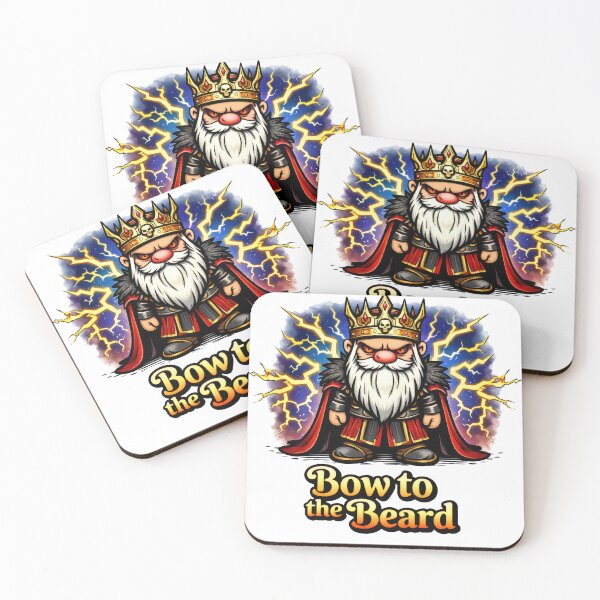 Item preview, Bow to the Beard Regal Gnome King Lightning Power Illustration designed and sold by Moriarty's Digital Visions.