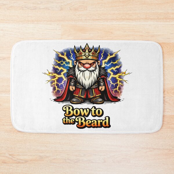 Item preview, Bow to the Beard Regal Gnome King Lightning Power Illustration designed and sold by Moriarty's Digital Visions.