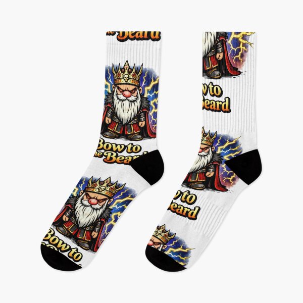 Item preview, Bow to the Beard Regal Gnome King Lightning Power Illustration designed and sold by Moriarty's Digital Visions.