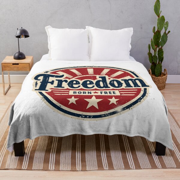 Item preview, Freedom Born Free Shirt – Vintage Distressed Patriotic 4th of July Design designed and sold by relso.