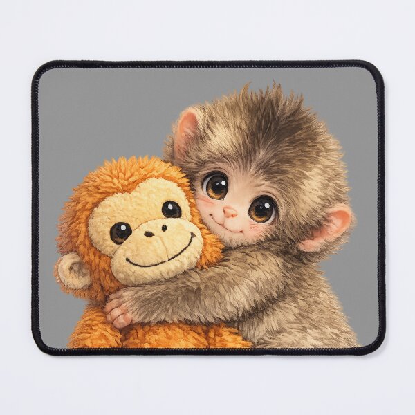 Item preview, Punch the Monkey Hugging His Plush designed and sold by DibujandoPorfa.