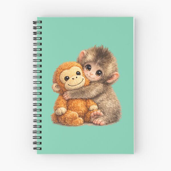 Item preview, Punch the Monkey Hugging His Plush designed and sold by DibujandoPorfa.