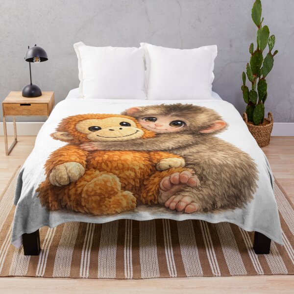 Item preview, Punch the Monkey Hugging His Plush designed and sold by DibujandoPorfa.