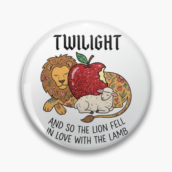 Item preview, And So The Lion Fell In Love With The Lamb Twilight Quote Sticker designed and sold by GymTanLaundry.